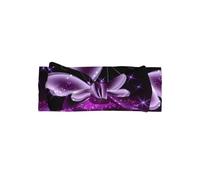 WHJSSF Bandeau pour bébé avec nœud papillon violet mignon - Accessoire doux et extensible pour séance photo et fête prénatale - Couvre-chef doux, mignon et adorable pour nourrissons