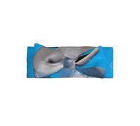 WHJSSF Bandeau pour bébé avec un nœud imprimé dauphin souriant - Doux et extensible pour les séances photo mignonnes et les fêtes prénatales