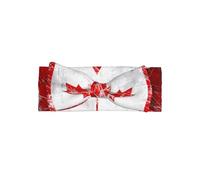 WHJSSF Bandeau rétro avec nœud pour bébé - Imprimé drapeau du Canada - Accessoires doux et extensibles pour cheveux de bébé fille