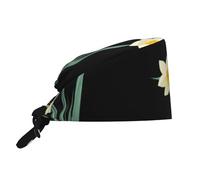 WHJSSF Beau bonnet de travail de nettoyage pour homme et femme, réglable, absorbant la transpiration, respirant, noir