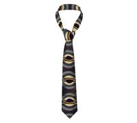 WHJSSF Belle cravate pour homme avec image de Saturne - Douce et confortable pour le travail, le travail, un anniversaire, un mariage, une fête, un banquet - 145 x 7,9 cm - Facile d'entretien