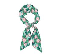 WHJSSF Blooming Lotus Pond Écharpe tendance pour femme Style polyvalent Doux et soyeux pour les rendez-vous, les voyages