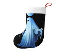 Whjssf Blue-Ray Ghost Picture Chaussettes de Noël imprimées double face pour décoration d'intérieur