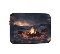 WHJSSF Bonfire on The Snow Housse portable pour ordinateur portable 10" pour voyage d'affaires, école, bureau, usage quotidien