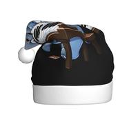 WHJSSF Bonnet de Noël pour adulte avec motif éléphant jouant de l'orgue. Convient pour Halloween, Noël et Nouvel An