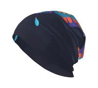 WHJSSF Bonnet tricoté élastique chaud pour homme et femme Motif cerf-volant papillon Noir