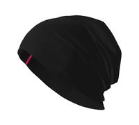 WHJSSF Bonnet tricoté tendance pour adulte - Motif de diffusion de pigments - Doux, doux pour la peau, respirant, séchage rapide et élastique - Noir