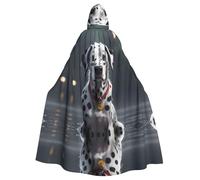 WHJSSF Cape à capuche Dalmatien sous la pluie pour adulte Imprimé Halloween Super Large