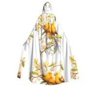 WHJSSF Cape à capuche Little Oriole sur des branches de saule pour Halloween, pour jeux de rôle, costumes de scène, fêtes, entretien facile