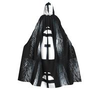 WHJSSF Cape à capuche pour adulte avec impression croix d'église pour diverses fêtes et carnaval