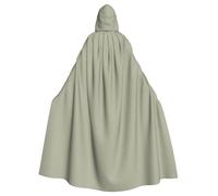 WHJSSF Cape à capuche pour adulte avec impression grise et verte pour diverses fêtes et carnaval