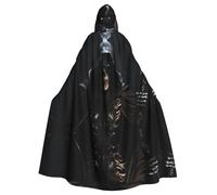 WHJSSF Cape à capuche pour adulte avec imprimé Faucheuse grim - Très grande cape à capuche sans fermeture éclair