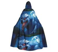 WHJSSF Cape à capuche pour adulte avec imprimé lézard géant pour diverses fêtes et carnaval