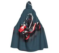 WHJSSF Cape à capuche pour adulte avec motif mini kart pour Halloween, jeu de rôle