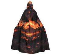 WHJSSF Cape à capuche pour adulte Motif animaux de la savane africaine pour diverses fêtes et carnaval