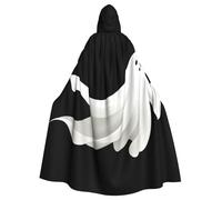 WHJSSF Cape à capuche pour adulte Motif fantôme errant Halloween - Très grande cape à capuche sans fermeture éclair