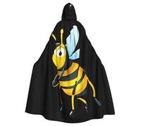 WHJSSF Cape à capuche pour adulte Motif petite abeille en colère pour Halloween, jeu de rôle