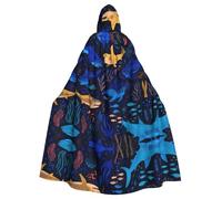 WHJSSF Cape à capuche pour adulte Motif requins sous la mer pour diverses fêtes et carnaval