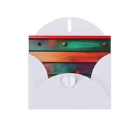 WHJSSF Carte de vœux blanche avec impressions sur bois coloré de 10,2 x 15,2 cm pour Noël, les anniversaires d'enfants, la Saint-Valentin, les anniversaires de mariage et les invitations de fête