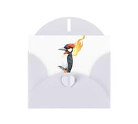 WHJSSF Carte de vœux blanche avec pic brûlant - Idéale pour la Saint-Valentin, un anniversaire de mariage et des invitations de fête