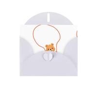 WHJSSF Carte de vœux blanche imprimée avec corde à sauter, parfaite pour la Saint-Valentin, un anniversaire de mariage et des invitations de fête