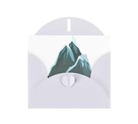 WHJSSF Carte de vœux blanche imprimée « The highest mountain », parfaite pour la Saint-Valentin, un anniversaire de mariage et des invitations de fête