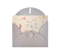 WHJSSF Carte de vœux grise avec motif marbré terrazzo pastel, parfaite pour la Saint-Valentin, un anniversaire de mariage et des invitations de fête