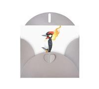 WHJSSF Carte de vœux grise avec pic brûlant - Parfaite pour la Saint-Valentin, un anniversaire de mariage et des invitations de fête
