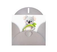 WHJSSF Carte de vœux grise imprimée koala parfaite pour la Saint-Valentin, un anniversaire de mariage et des invitations de fête