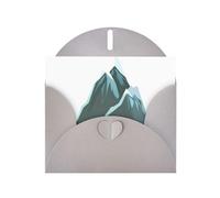 WHJSSF Carte de vœux grise imprimée « The highest mountain », parfaite pour la Saint-Valentin, un anniversaire de mariage et des invitations de fête