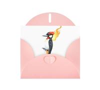 WHJSSF Carte de vœux imprimée Pic brûlant Idéal pour la Saint-Valentin, un anniversaire de mariage et des invitations de fête Rose