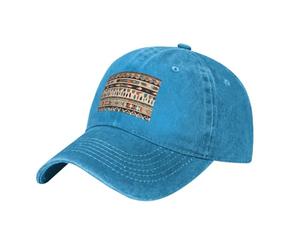 WHJSSF Casquette de baseball noire avec motif de croyances amérindiennes, chapeau réglable en coton pour homme et femme pour le sport, les activités de plein air, les voyages, bleu, Taille unique