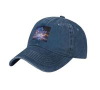 WHJSSF Casquette de baseball noire pour adulte - Sculptures de glace sur la rivière - Pour homme et femme - Pour le sport et les voyages, Bleu marine, taille unique