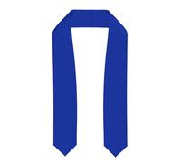 WHJSSF Châle aplati de remise de diplôme motif bleu roi bon drapé pas facile à déformer, Aplati, Taille unique