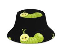 WHJSSF Chapeau cloche réfléchissant à imprimé chenille au citron pour homme et femme, pour voyage, camping, randonnée