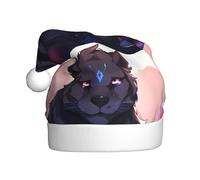 WHJSSF Chapeau de Noël à motif panthère noire pour adulte, accessoire de qualité doux, léger et moelleux