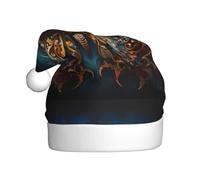 WHJSSF Chapeau de Noël à motif papillon de rêve | Pour adulte - Couverture festive avec pompon moelleux - Accessoire de costume de fête de vacances