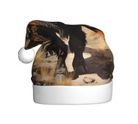WHJSSF Chapeau de Noël à motif troupeau de bison d'Amérique du Nord pour adulte, accessoire de qualité doux, léger et moelleux