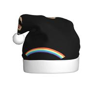 WHJSSF Chapeau de Noël arc-en-ciel aux pépites de chocolat pour adulte Convient pour Halloween, Noël et Nouvel An