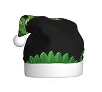 WHJSSF Chapeau de Noël avec image de dinosaure crocodile vert pour adulte, ce qui en fait un cadeau amusant et durable pour homme et femme
