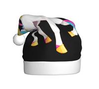 WHJSSF Chapeau de Noël avec image de licorne et étoile lumineuse pour adulte, ce qui en fait un cadeau amusant et durable pour homme et femme