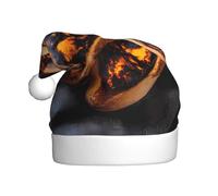 WHJSSF Chapeau de Noël avec image de pain brûlé pour adulte, ce qui en fait un cadeau amusant et durable pour homme et femme