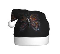 WHJSSF Chapeau de Noël avec image de papillon mystère pour adulte, ce qui en fait un cadeau amusant et durable pour homme et femme