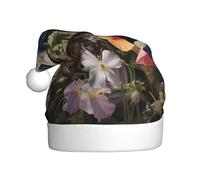 WHJSSF Chapeau de Noël avec image d'hirondelle dans les fleurs pour adulte, ce qui en fait un cadeau amusant et durable pour homme et femme