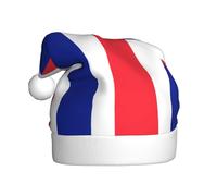 WHJSSF Chapeau de Noël avec image du drapeau français pour adulte, ce qui en fait un cadeau amusant et durable pour homme et femme