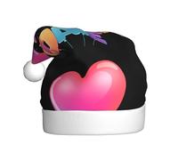 WHJSSF Chapeau de Noël avec image « Love Says Happy Birthday » pour adulte, ce qui en fait un cadeau amusant et durable pour homme et femme