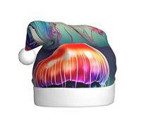 WHJSSF Chapeau de Noël avec méduse colorée pour adulte, ce qui en fait un cadeau amusant et durable pour homme et femme