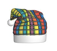 WHJSSF Chapeau de Noël coloré en peau de crocodile pour adulte, ce qui en fait un cadeau amusant et durable pour homme et femme
