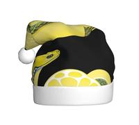 WHJSSF Chapeau de Noël doux et léger pour adulte Motif citron et serpent