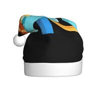 WHJSSF Chapeau de Noël durable pour adulte Motif petit lion sur le toboggan pour Halloween, Noël, Nouvel An